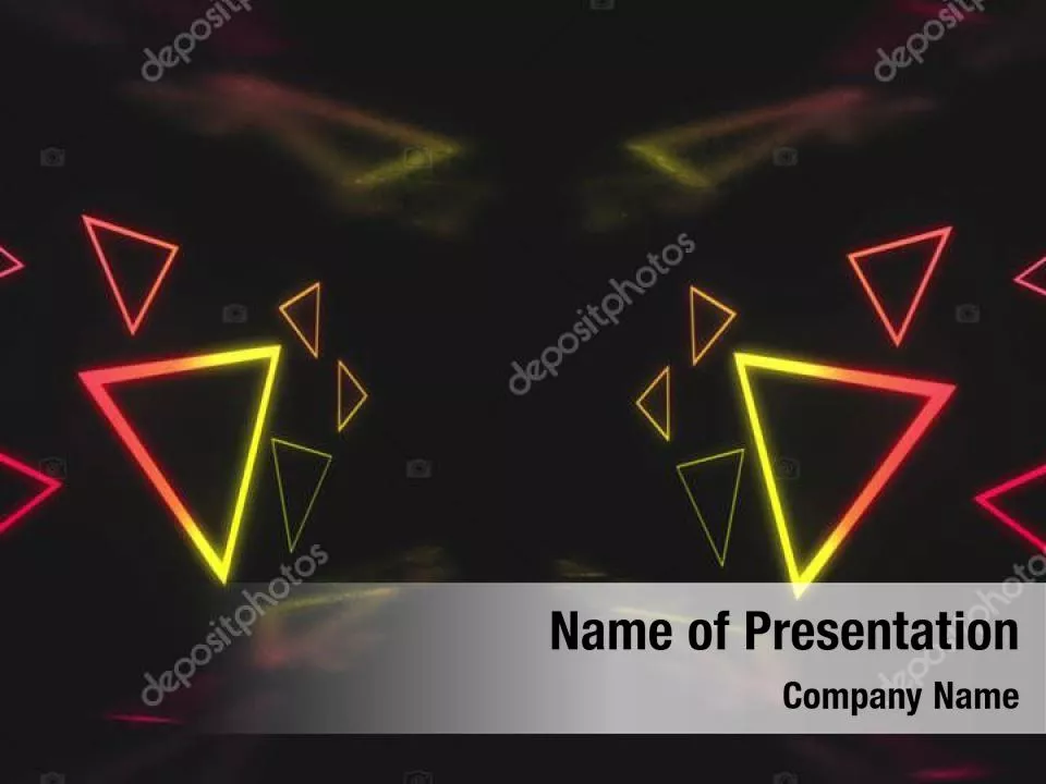 Vivid Triangles Abstract