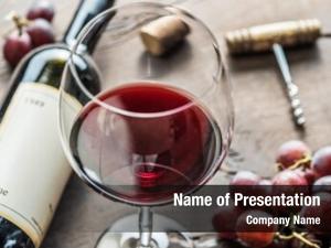 Wine wine glass, bottle grapes