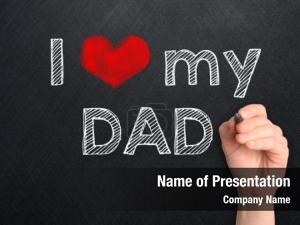 I Love You Dad PowerPoint Template