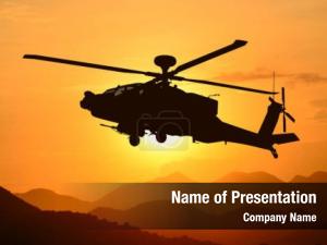 Military Helicopter PowerPoint Template