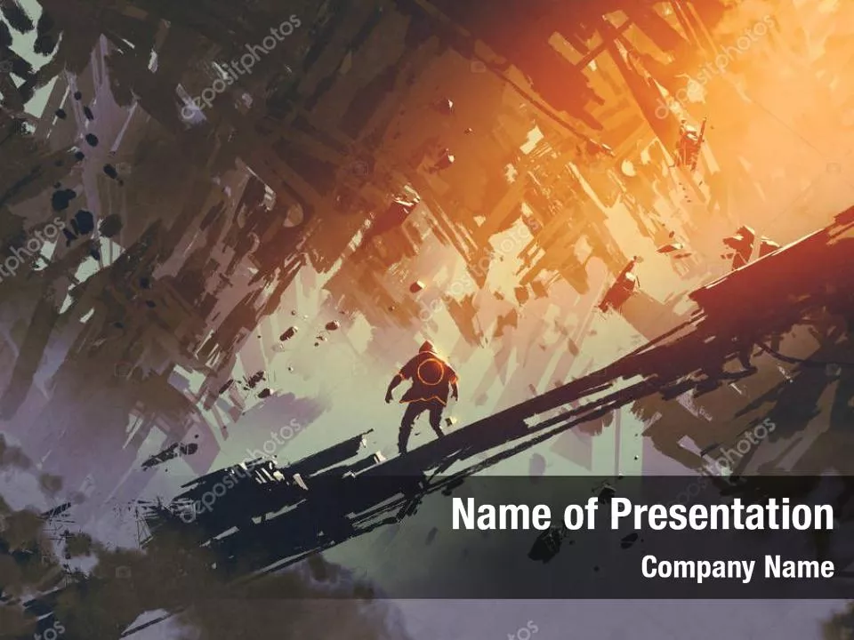 Abstract City Collapse