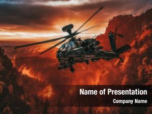 Attack Helicopter PowerPoint Template