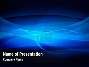 Blue Abstract Veil PowerPoint Template