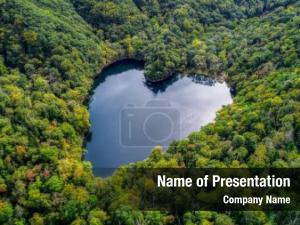 Heart Lake PowerPoint Template