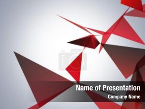 Origami Abstract Triangles PowerPoint Template