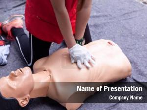 Aid cpr first training concept