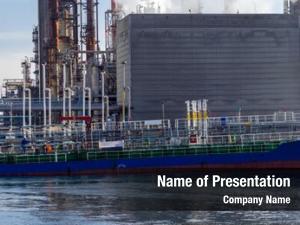 Loading tanker boat fuel oil