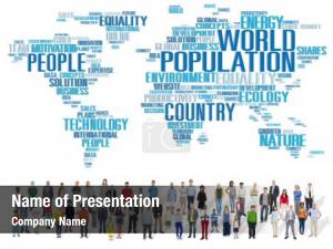 Global world population people community