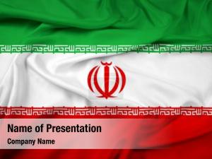 Flag waving iran  
