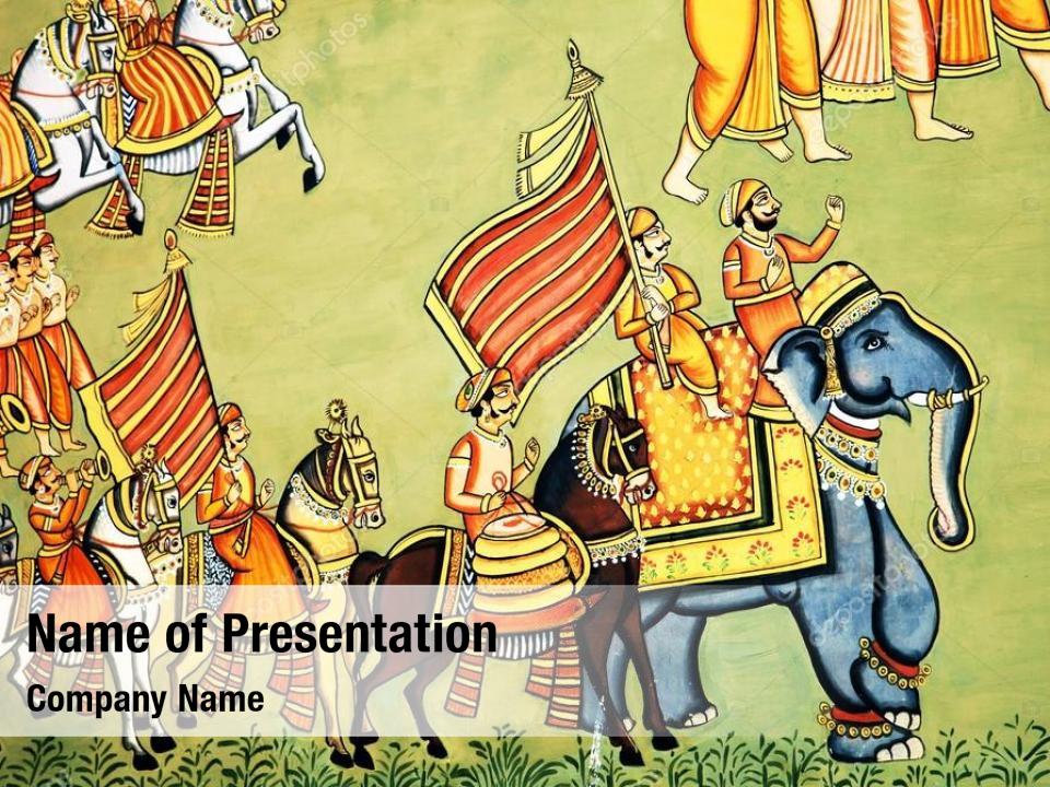 India art PowerPoint Template - India art PowerPoint Background