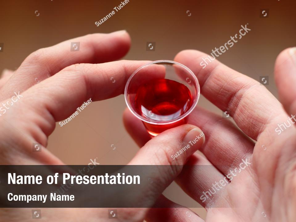 Religious elements holy communion PowerPoint Template - Religious ...