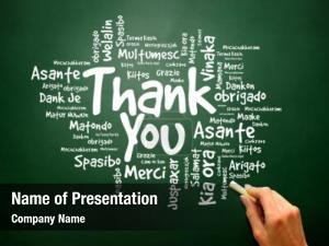Thank You Collage PowerPoint Template
