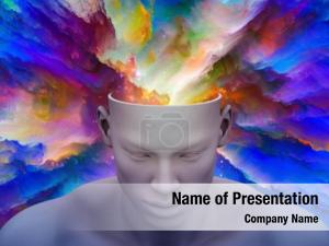 Psychology Model PowerPoint Template