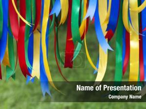 Colored Ribbons PowerPoint Template