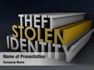 Theft stolen identity concept 