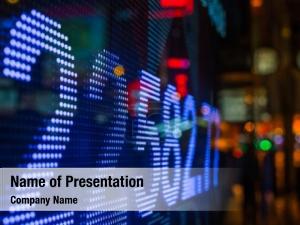 Financial stock hong kong PowerPoint Template