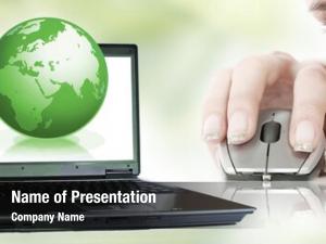 Green world laptop  