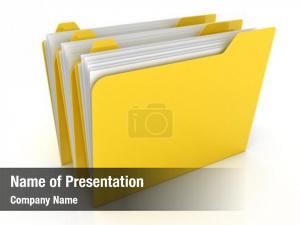Abstract Folders PowerPoint Template
