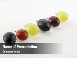 Grape different color arrange row
