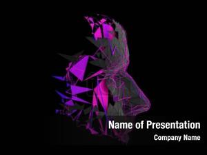 Vivid Polygonal Background PowerPoint Template