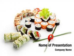 Different sushi set types maki