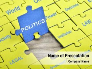 Word puzzle pieces politics 