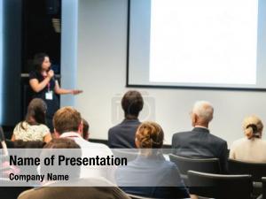 Presentation At The Business Meeting Room