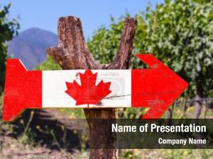 Canada Sign PowerPoint Template