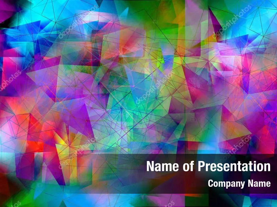 Vivid and Colorful Polygon Abstract