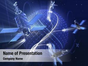 Tracking Satellite PowerPoint Template