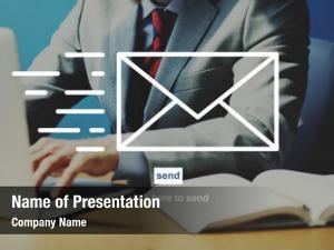 Correspondence email communication envelope concept