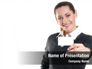 Visit business woman card 