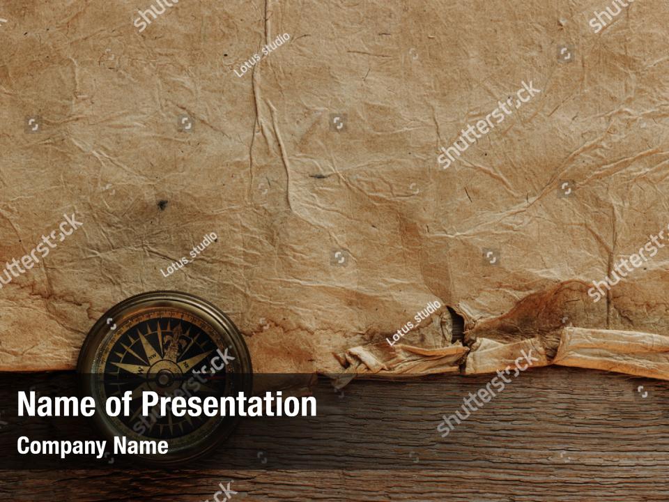 Retro texture old paper PowerPoint Template - Retro texture old paper