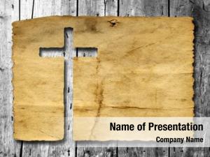 Christian cross powerpoint background PowerPoint Template - Christian ...