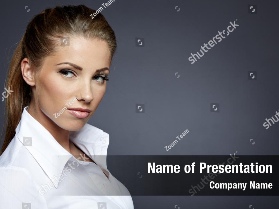 Business Woman Sexy Cute Powerpoint Template Business Woman Sexy Cute Powerpoint Background 