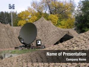 Military camouflaged tactical satellite dish