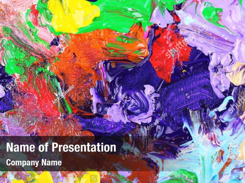 Vibrant paint PowerPoint Template - Vibrant paint PowerPoint Background