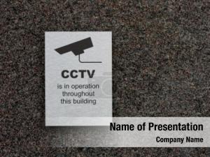 Stating cctv sign that there