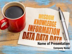 Knowledge data, information, wisdom knowledge PowerPoint Template