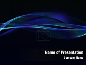 Abstract Dark Green and Blue PowerPoint Template