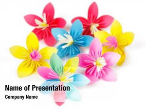 Seven Color Flower PowerPoint Template