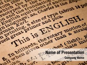 English Literature PowerPoint Template