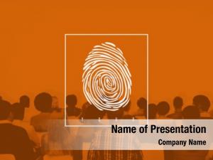 Finger Print PowerPoint Template