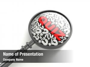 Question Mark In Quiz PowerPoint Template