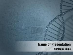 DNA On a Gray PowerPoint Template