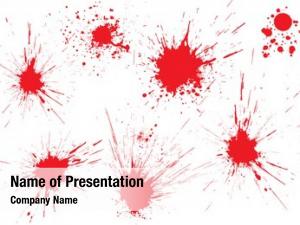 Blood splatter PowerPoint Template - Blood splatter PowerPoint Background