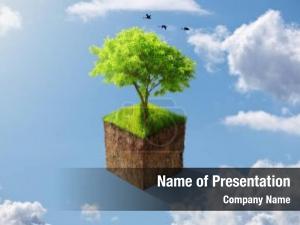 Eco sustainable, agriculture friendly tree PowerPoint Template