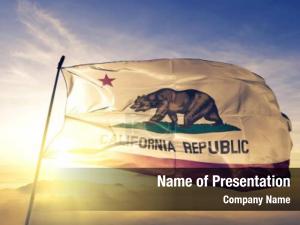 California State Flag PowerPoint Template