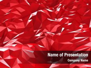Geometric Red PowerPoint Template