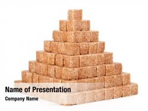 Reed pyramid cubes sugar white